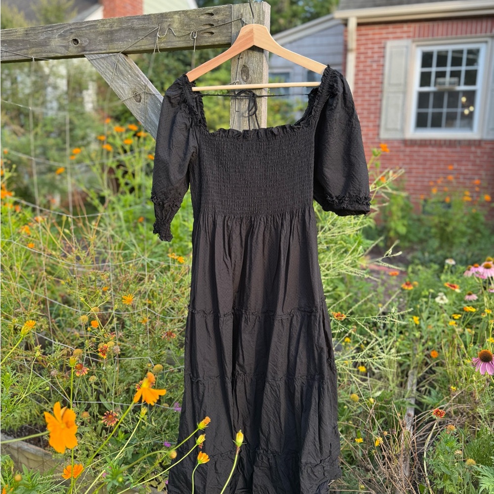 Hill House Black Long Sleeve Dress